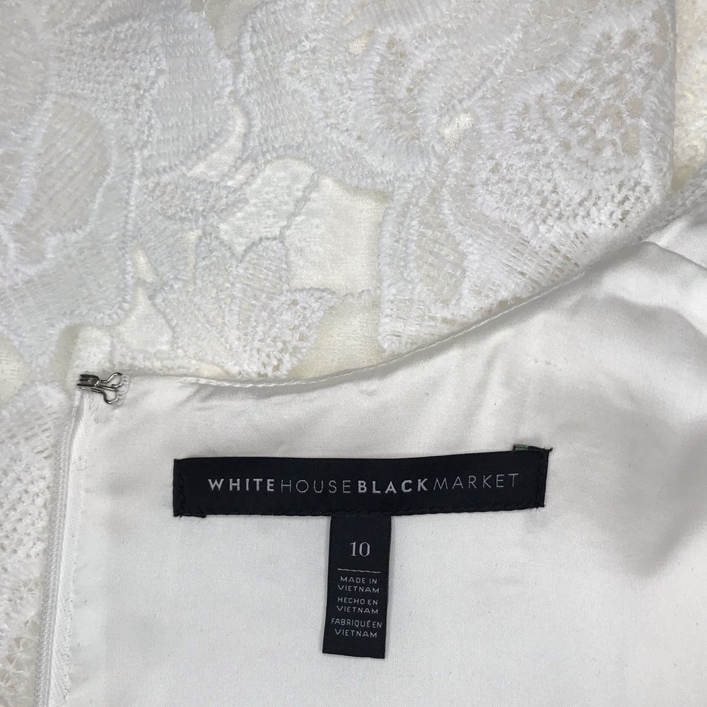 White House Black Market Lace Fit & Flare Dress - 10 - Picture 11 of 15